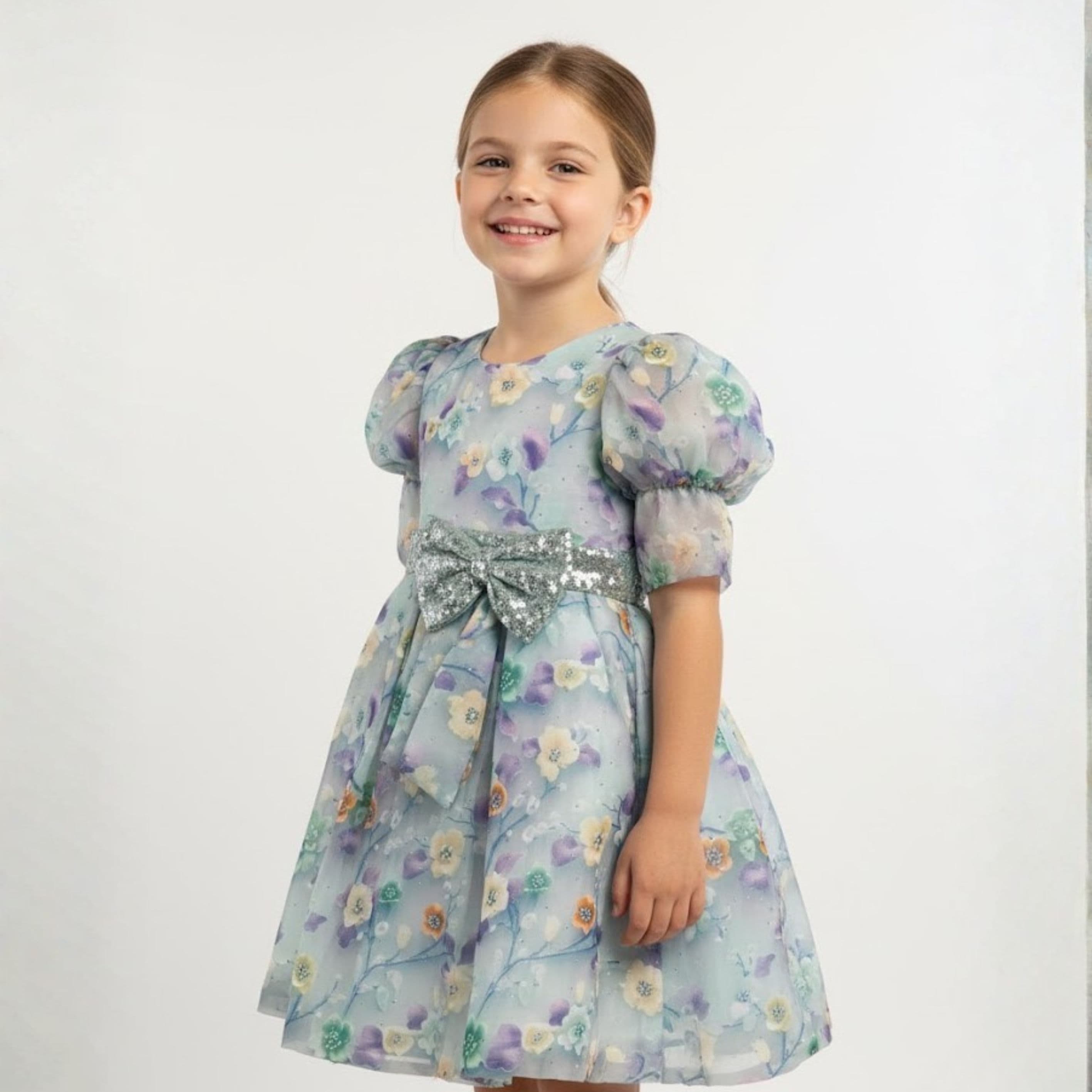 Floral Sparkle Party Dress